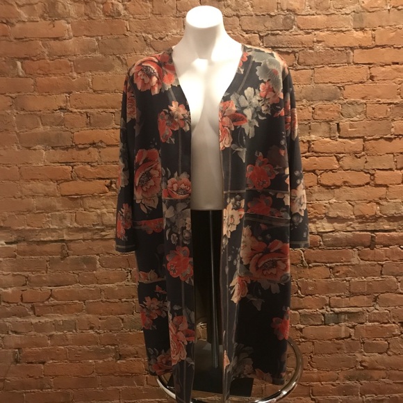 NWT Womens CATHERINE MALANDRINO Brown Spring Blazer Jacket Coat Size M Medium